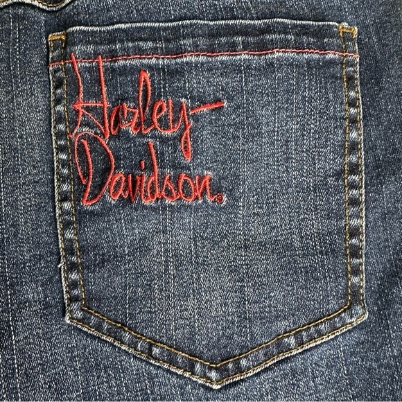Harley Davidson Embroidered Jeans. Size 6 - Picture 14 of 14